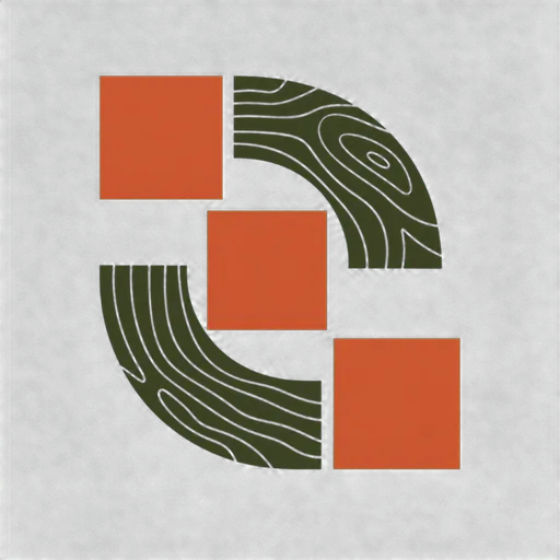 Encino Park Finishworks abstract tile-and-grain mark